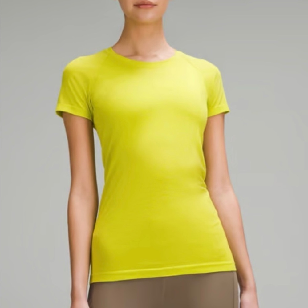 Lululemon Swiftly Tech SS T-Shirt-Size 10-Color:Lichen Lime Shade‎